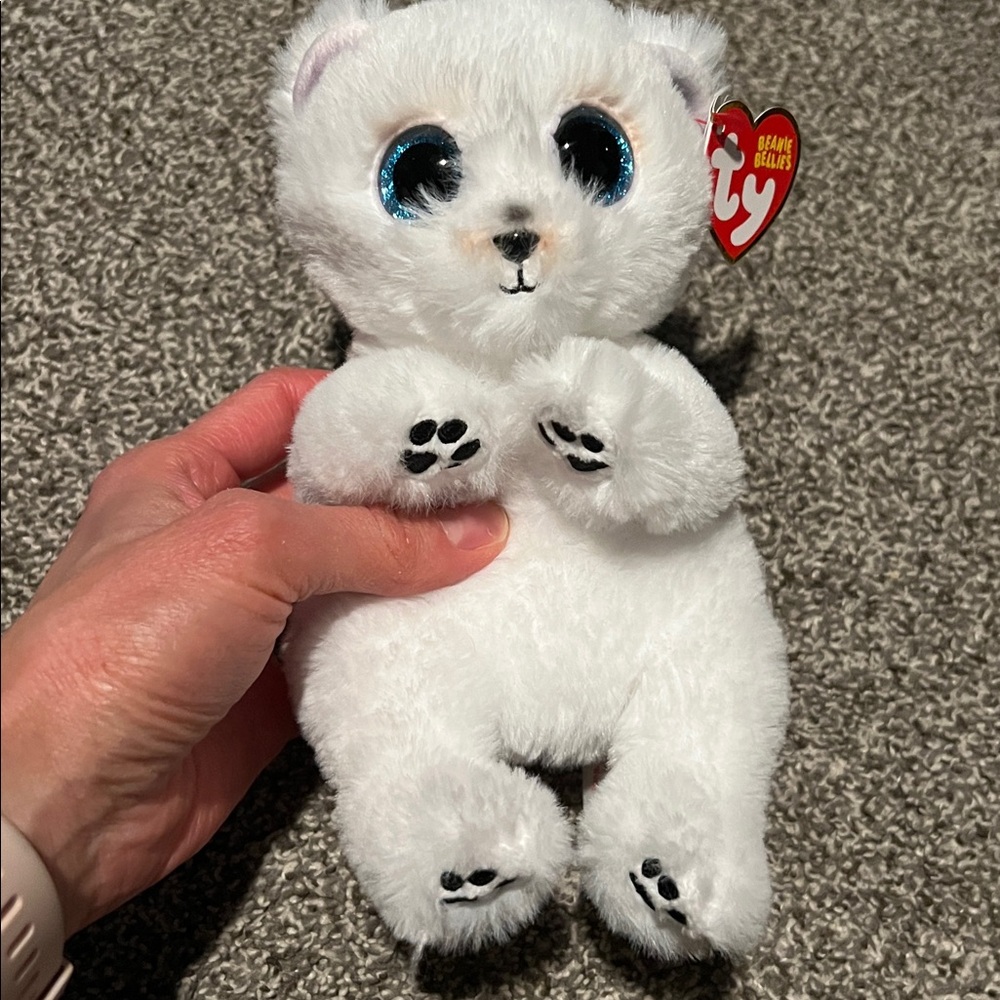 BNWT Ty Beanie Babies/Beanie Bellies Set (white tiger & polar bear) - Picture 2 of 6